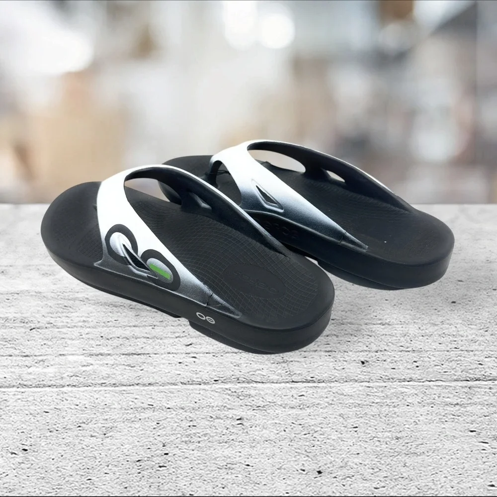 OOFOS Sandal Flip Flops OOFOAM Mens Size 16‎ 1001 GRPH - GRAPHITE Sport Black